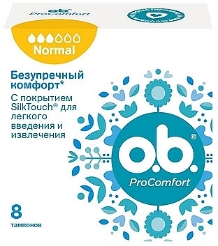 Тампоны Normal, 8 шт - o.b. Pro Comfort