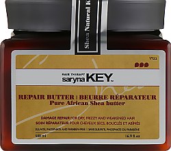 Восстанавливающее масло-крем - Saryna Key Damage Repair Pure African Shea Butter — фото N3