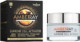 Бурштиновий нічний крем для обличчя "Клітинний активатор" - Farmona Amberay Cream — фото N1