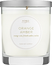 Духи, Парфюмерия, косметика УЦЕНКА Kobo Orange Amber - Ароматическая свеча *