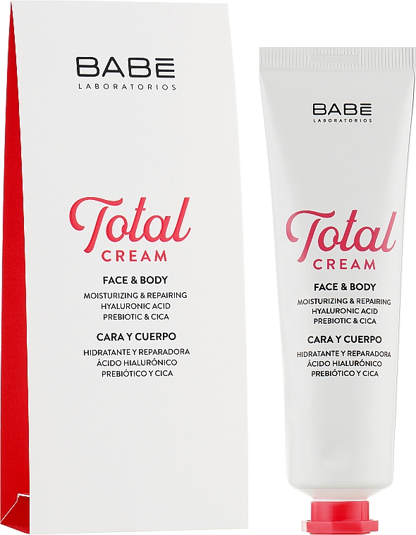 Мультифункциональный крем для чувствительной кожи лица и тела - Babe Laboratorios Total Cream Face & Body — фото N2