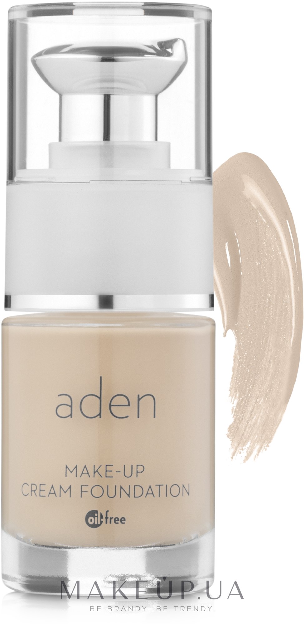 Тональная основа - Aden Cosmetics Cream Foundation — фото 01- Nude