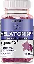 Харчова добавка "Мелатонін", у жувальних цукерках - Weider Melatonin XR Blackberry Flavour — фото N1