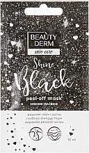 Маска-плівка для обличчя - Beauty Derm Skin Care Shine Black Peel-off Mask — фото N1