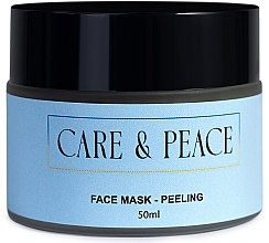 Парфумерія, косметика Маска пілінг для обличчя - Care & Peace Face Mask-Peeling