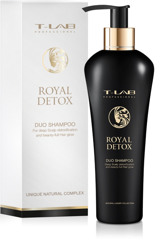 Шампунь для королівської гладкості і абсолютної детоксикації - T-LAB Professional Royal Detox Shampoo