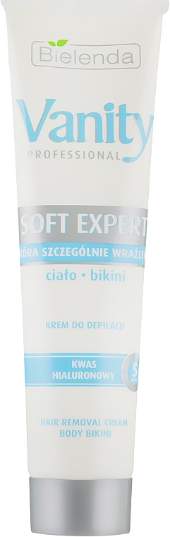 Набор - Bielenda Vanity Soft Expert Ultra moisturizing Yair Removal Set (cr/100ml + balm/2x5g + blade) — фото N2