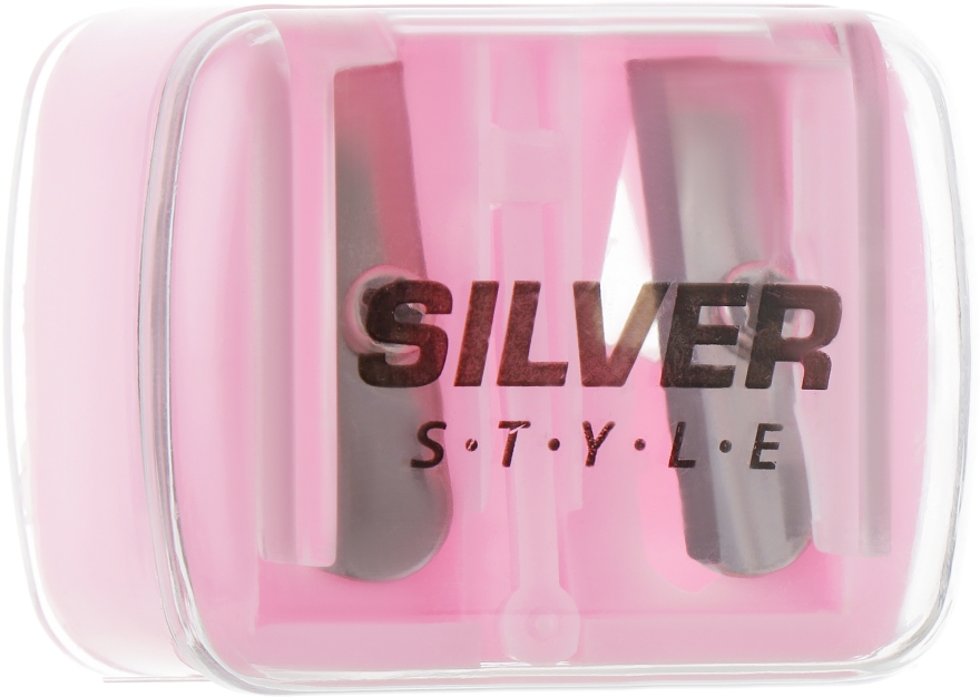Точилка двойная для карандашей, розовая - Silver Style — фото N1