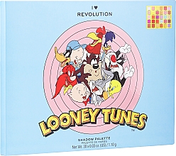Палетка теней для век, 30 цветов - I Heart Revolution Looney Tunes Shadow Palette — фото N3