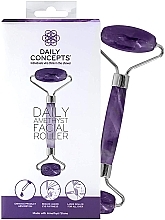 Парфумерія, косметика Ролер для масажу обличчя, аметист - Daily Concepts Daily Amethyst Facial Roller