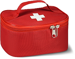 Духи, Парфюмерия, косметика Аптечка тканевая настольная, красная 20x14x10 см "First Aid Kit" - MAKEUP First Aid Kit Bag L