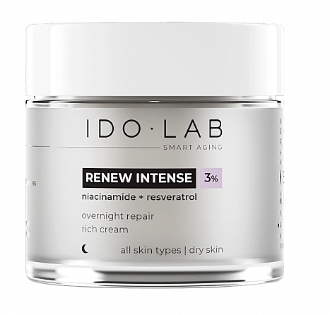 Віталізувальний нічний крем проти зморщок - Idolab Renew Intense Revitalizing Anti-Wrinkle Night Cream Refill — фото N1