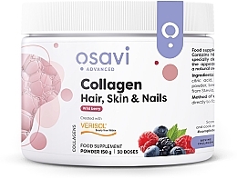 Пищевая добавка для волос, кожи и ногтей "Коллаген. Лесные ягоды" - Osavi Collagen Wild Berry — фото N1