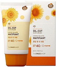 Духи, Парфюмерия, косметика Солнцезащитный крем для лица - The Face Shop Natural Sun Oil Cut Sun Cream SPF40