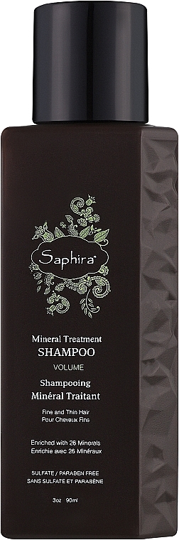 Шампунь для придания объема волосам - Saphira Volume Mineral Treatment Shampoo — фото N1
