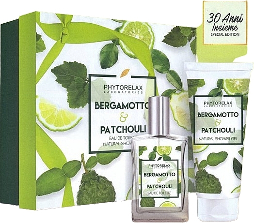 Набір - Phytorelax Laboratories Bergamotto And Patchouli (edt/100ml + sh/gel/100ml) — фото N1