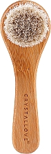 Бамбукова масажна щітка для обличчя - Crystallove Bamboo Face Brush — фото N3