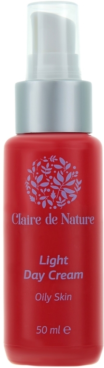 Денний легкий крем для жирної шкіри - Claire de Nature Light Day Cream