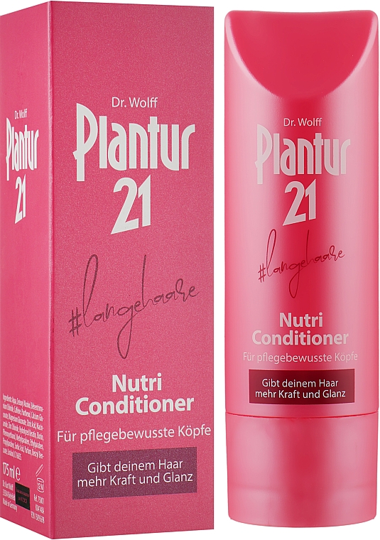Кондиционер с нутри-кофеином для длинных волос - Plantur 21 #longhair Nutri-Coffeine-Conditioner — фото N1