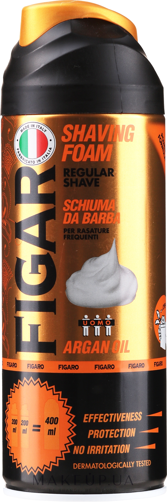 Пена для бритья "Аргановое масло" - Mil Mil Figaro Shaving Foam  — фото 400ml