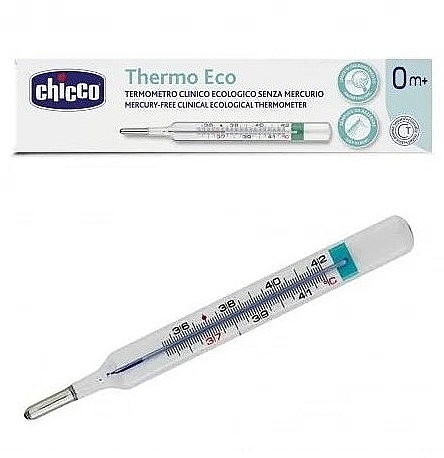Экологичный безртутный клинический термометр - Chicco Thermoeco Termometro Vetro