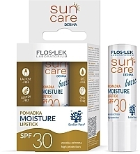 Парфумерія, косметика Сонцезахисний бальзам для губ - Floslek Sun Care Derma Basic Moisture Lipstick SPF 30