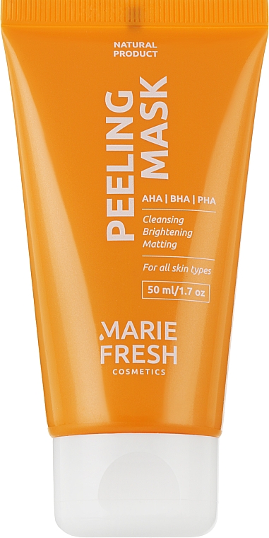 Маска-пілінг з AHA, BHA та PHA кислотами для всіх типів шкіри - Marie Fresh Cosmetics Peeling Mask — фото N1