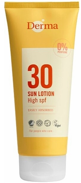 Лосьйон для засмаги - Derma Sun Lotion High SPF30 — фото N1