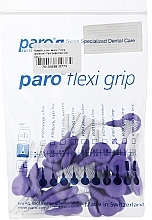 Парфумерія, косметика Міжзубні щітки, великі, 7.2 мм, фіолетові - Paro Swiss Flexi Grip