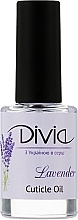 Парфумерія, косметика Олія для кутикули "Лаванда" - Divia Cuticle Oil Lavender Di1633