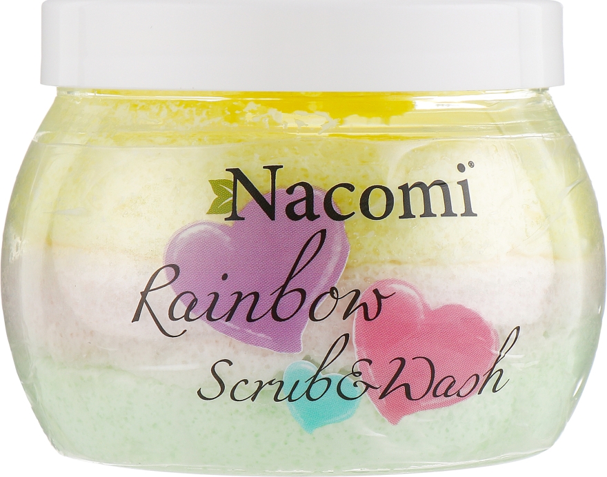 Скраб для тіла, з ароматом кавуна - Nacomi Rainbow Scrub & Wash — фото N1