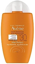 Солнцезащитный флюид для лица с матирующим эффектом - Avene Eau Thermale Aqua-Fluid Perfect Mat Color SPF 30 — фото N1