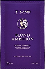 Духи, Парфюмерия, косметика Шампунь для коррекции цвета и восстановления - T-Lab Professional Blond Ambition Purple Shampoo (пробник)
