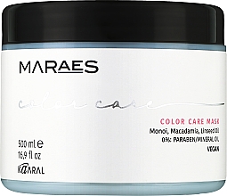 Маска для окрашенных волос с маслом макадамии и льняным маслом - Kaaral Maraes Color Care Mask  — фото N1