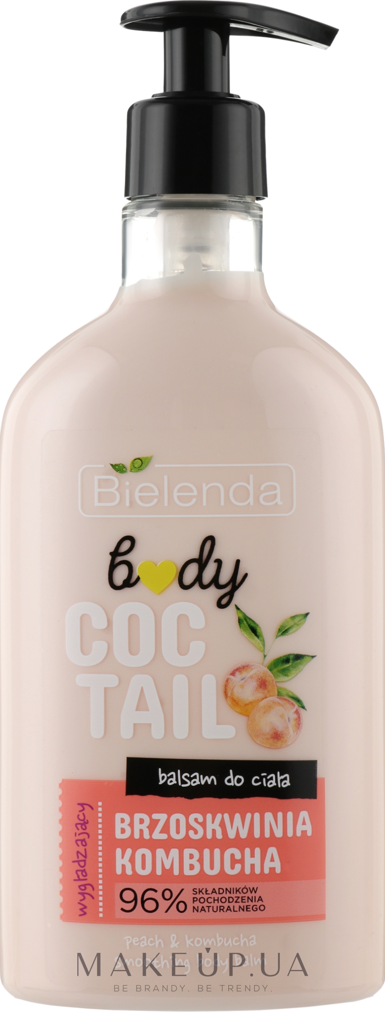 Бальзам для тела "Персик и чайный гриб" - Bielenda Coctail Body Balsam Peach Kombucha — фото 400ml