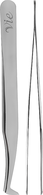 Пінцет тип L міні, срібло - Vie de Luxe — фото N1