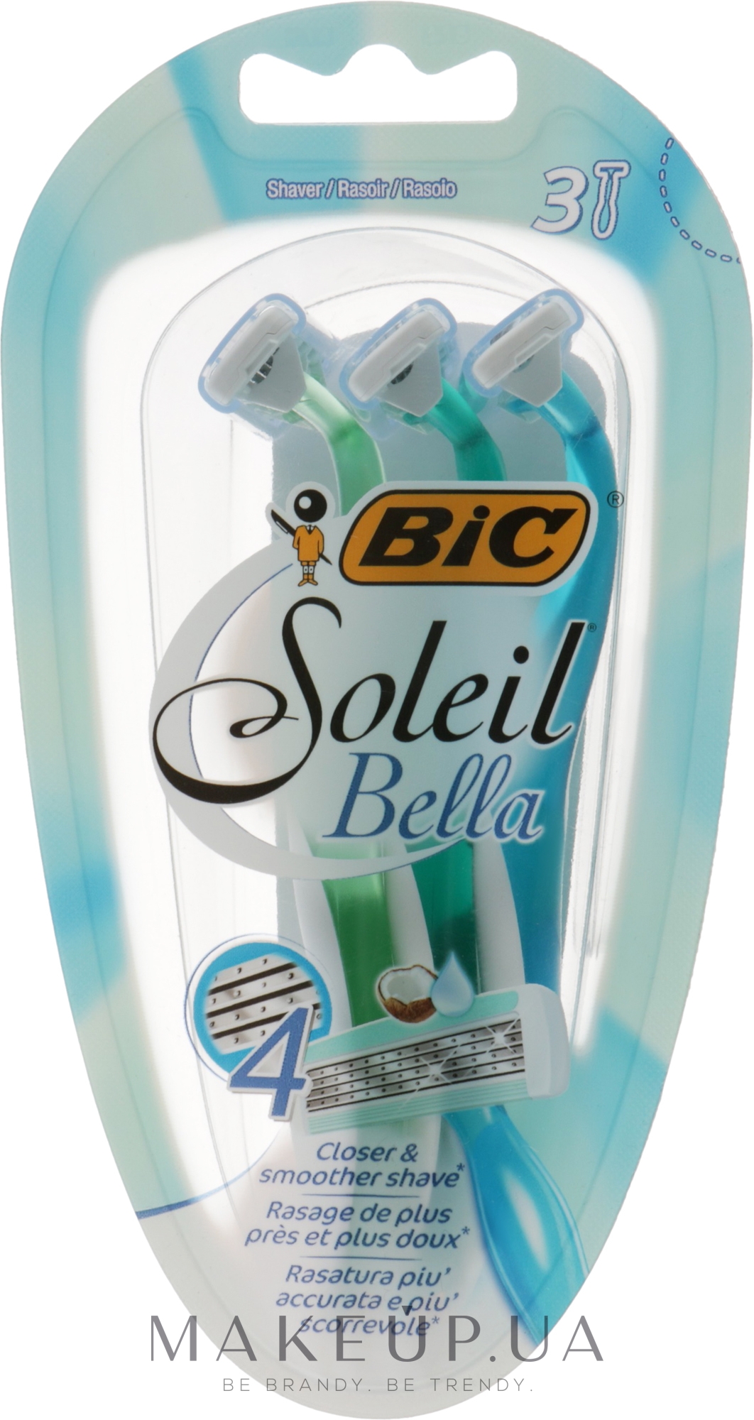 Женский станок для бритья "Soleil Bella", 3 шт. - Bic — фото 3шт