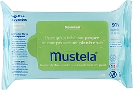 Очищающие салфетки для детей - Mustela Bebe Cleansing Wipes — фото N1