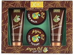 Парфумерія, косметика Набір - Xpel Marketing Ltd Argan Oil (shmp/100ml + cond/100ml + b/yog/50g + h/mask/50g)