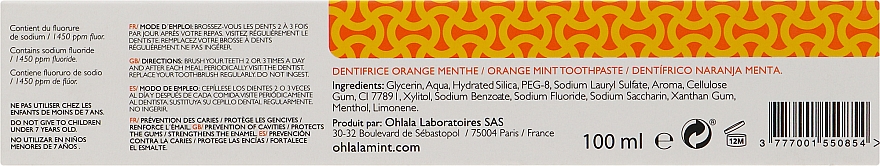 Зубная паста "Апельсин" - Ohlala Orange Mint Toothpaste — фото N3
