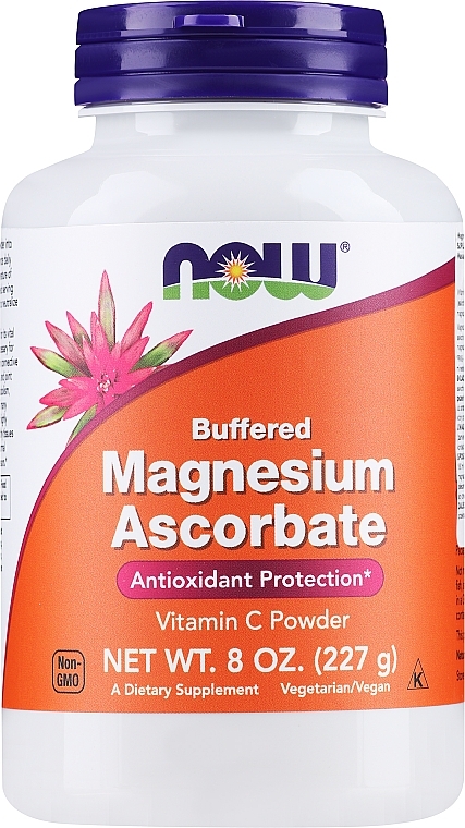 Чистый, буферизованный аскорбат магния - Now Foods Magnesium Ascorbate Vitamin C Powder — фото N1