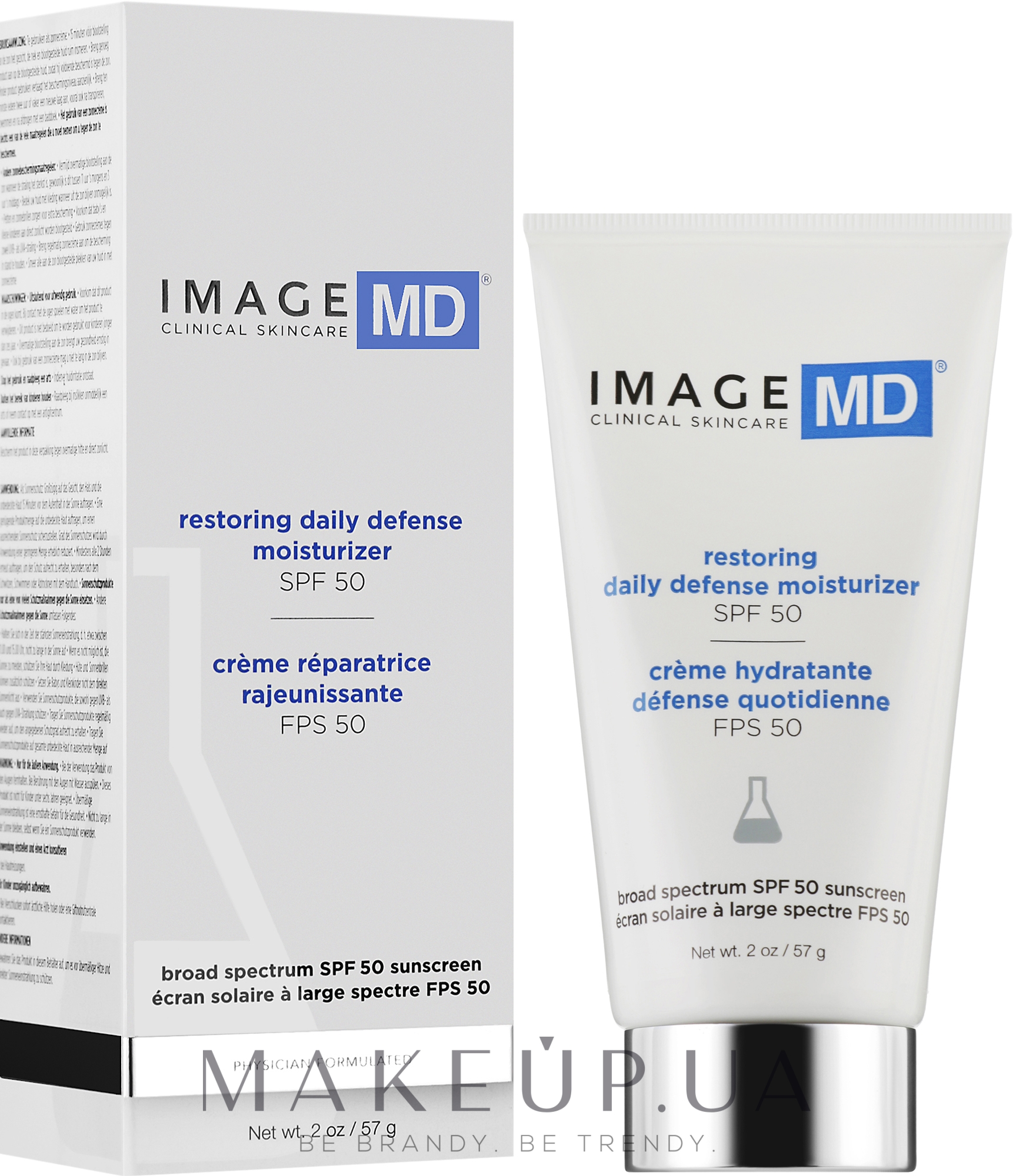 Дневной защитный крем SPF 50 - Image Skincare MD Restoring Daily Defense Moisturizer SPF 50 — фото 59ml