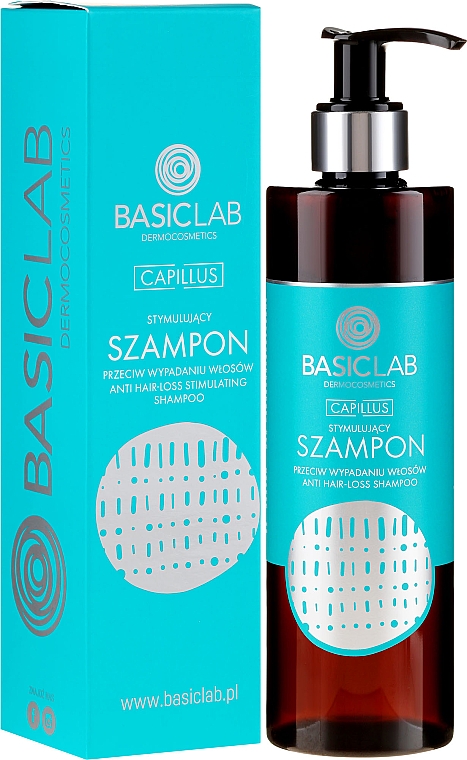 Шампунь против выпадения волос - BasicLab Dermocosmetics Capillus Anti Hair Loss Stimulating Shampoo — фото N1