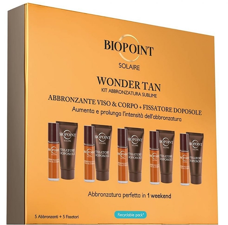 Набір, 10 продуктів - Biopoint Solaire Wonder Tan Kit — фото N1