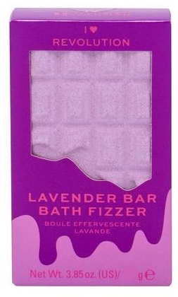 Бомбочка для ванны - I Heart Revolution Chocolate Bar Bath Fizzer "Lavender" — фото N1