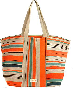 ПОДАРУНОК! Пляжна сумка, помаранчева - Vichy Summer Bag — фото N1