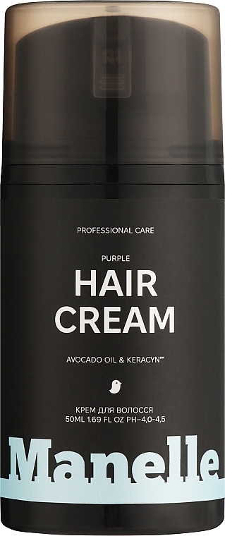 Тонирующий крем для нейтрализации желтизны светлых волос - Manelle Professional Care Avocado Oil & Keracyn Hair Cream