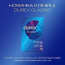 Презервативы латексные с силиконовой смазкой "Классические", 18 шт - Durex Classic — фото N4