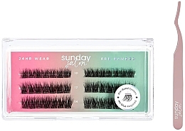 Набір - Lola's Lashes Soft Wisp Pre-Glued Lashes Set (eyelashes/42pcs + applicator/1pcs) — фото N1