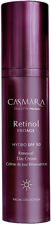 Оновлювальний денний крем - Casmara Retinol Proage Renewal Day Cream Hydro SPF50 — фото N1
